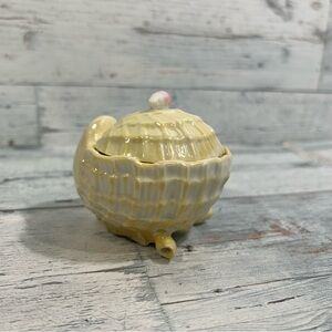 Irish Pink Neptune Shell Covered Trinket Box Made In Germany